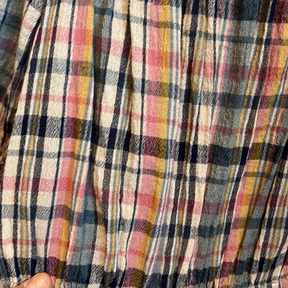 American Eagle Off the shoulder plaid crop top - Picture 2 of 4